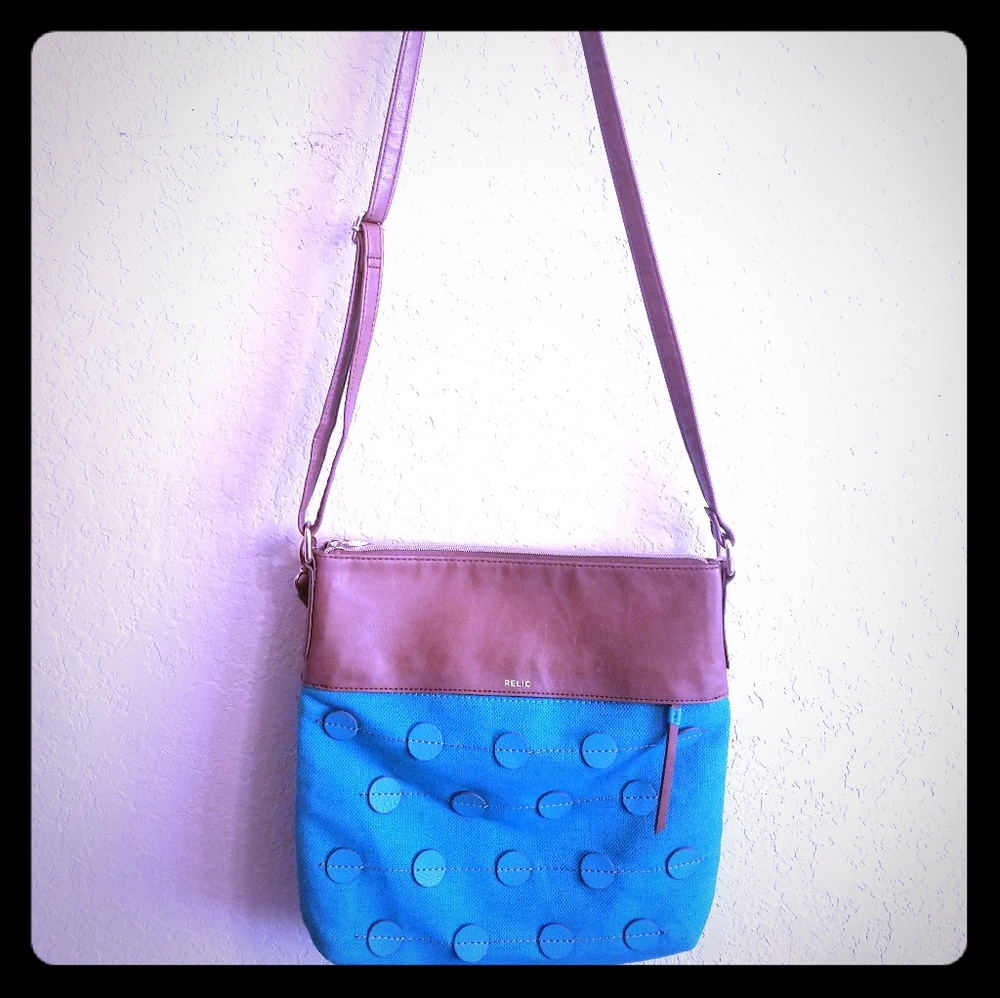 NWOT Relic Turquoise and Brown purse